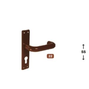 Set of plastic handles and covers Ø24 mm