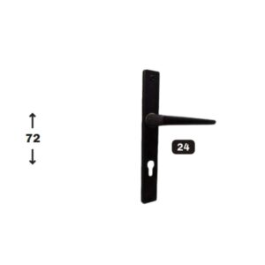 Door handle and rose set “UNA”