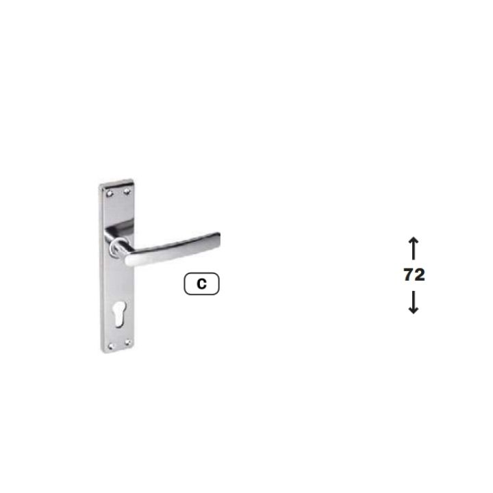 Chrome handles and covers set